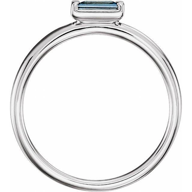Natural London Blue Topaz | Straight baguette | 5 x 2.5mm