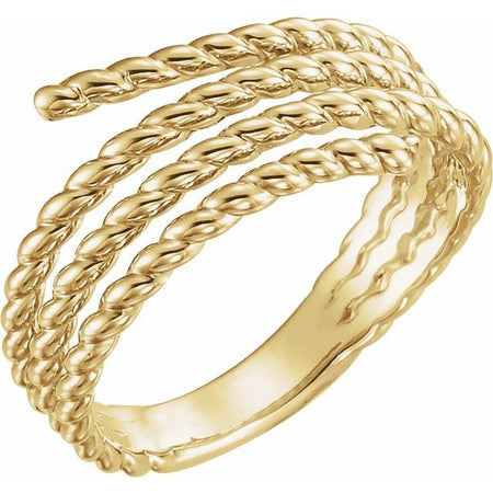 51693 / Ring / 14K Yellow / Polished / Rope Ring