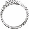 51693 / Ring / 14K White / Polished / Rope Ring