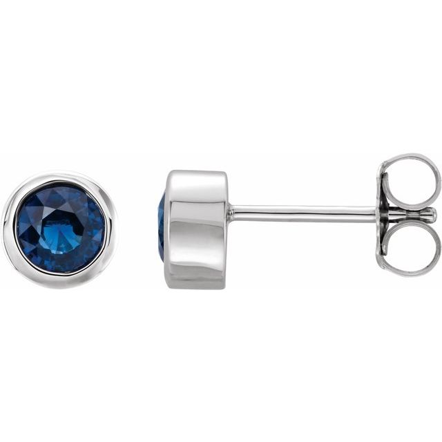 Natural Blue Sapphire | Round | 4mm | Lab-Grown Blue Sapphire | Round | 4mm