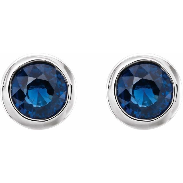 Natural Blue Sapphire | Round | 4mm | Lab-Grown Blue Sapphire | Round | 4mm