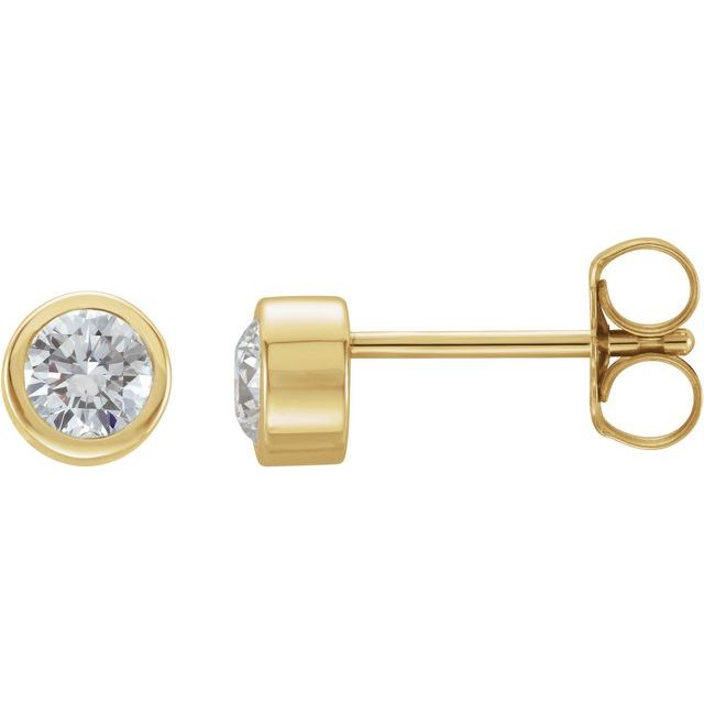 Natural Diamond | Round | 4mm :: 1/2 Ctw | Natural Diamond | Round | 3.4mm :: 1/3 Ctw