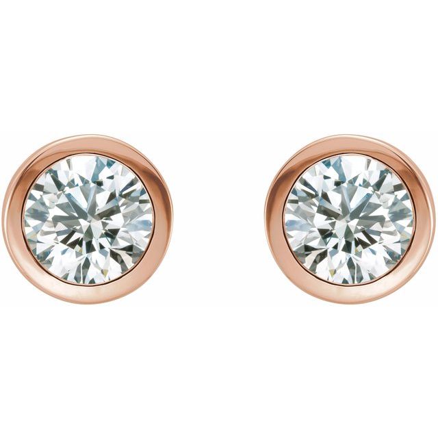 Natural Diamond | Round | 4.5mm :: 3/4 Ctw | Natural Diamond | Round | 5.2mm :: 1 Ctw