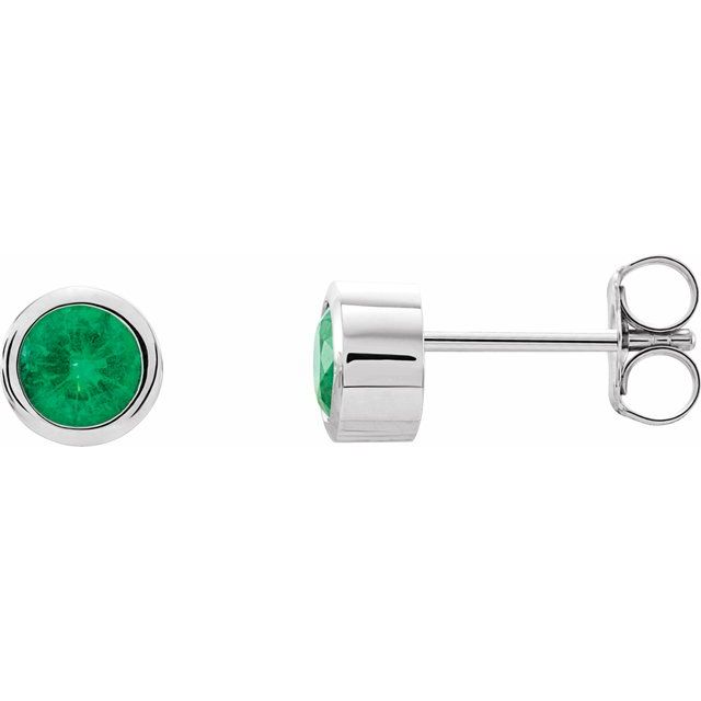 Natural Emerald | Round | 4mm | Lab-Grown Emerald | Round | 4mm