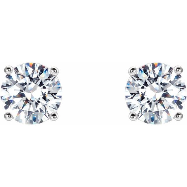 Lab-Grown Diamond | Round | 5.75mm :: 1 1/2 Ctw | Lab-Grown Diamond | Round | 6.3mm :: 2 Ctw | Natural Diamond | Round | 5mm :: 1 Ctw