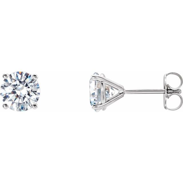 Lab-Grown Diamond | Round | 5.75mm :: 1 1/2 Ctw | Lab-Grown Diamond | Round | 6.3mm :: 2 Ctw