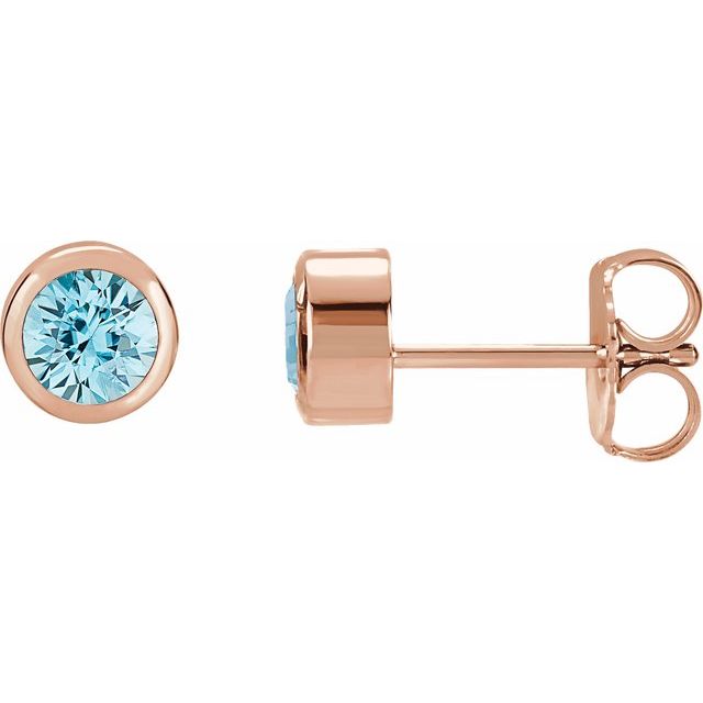 Natural Blue Zircon | Round | 4mm