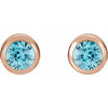 Natural Blue Zircon | Round | 4mm