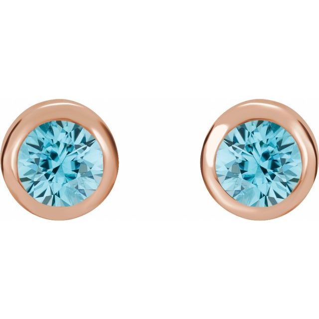 Natural Blue Zircon | Round | 4mm