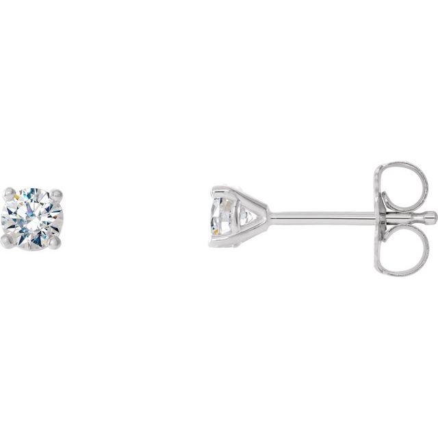 Natural Diamond | Round | 3.4mm :: 1/3 Ctw | Lab-Grown Diamond | Round | 3mm :: 1/5 Ctw | Lab-Grown Diamond | Round | 3.4mm :: 1/3 Ctw
