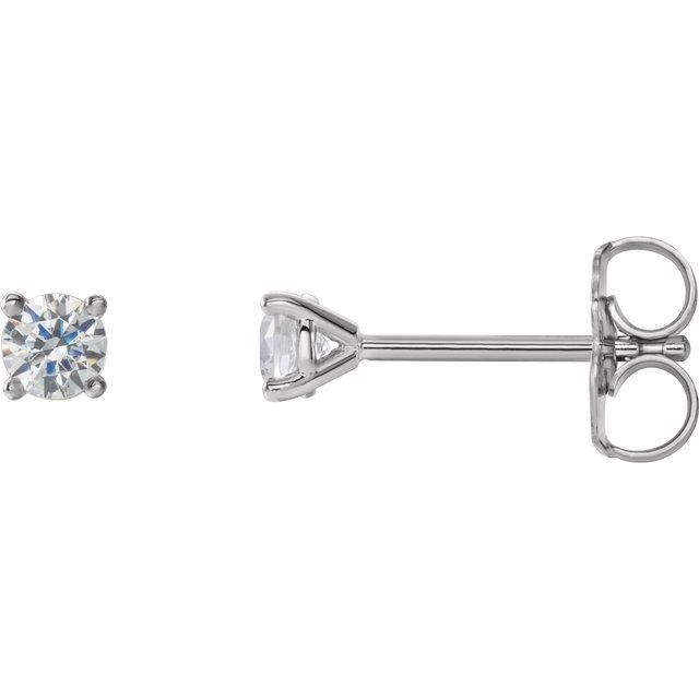 Lab-Grown Diamond | Round | 3.2mm :: 1/4 Ctw | Lab-Grown Diamond | Round | 2.5mm :: 1/8 Ctw