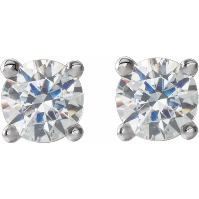 Lab-Grown Diamond | Round | 3.2mm :: 1/4 Ctw | Lab-Grown Diamond | Round | 2.5mm :: 1/8 Ctw