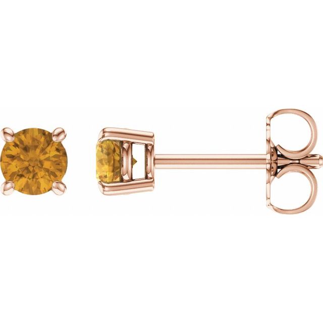 Natural Citrine | Round | 4mm