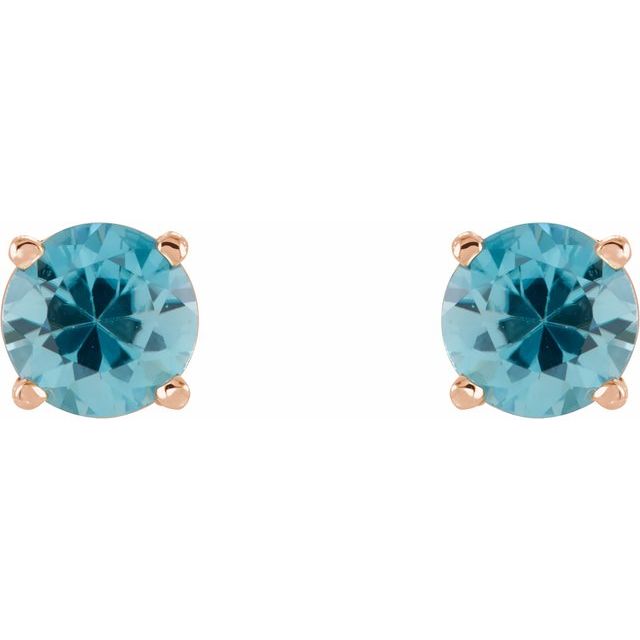 Natural Blue Zircon | Round | 5mm