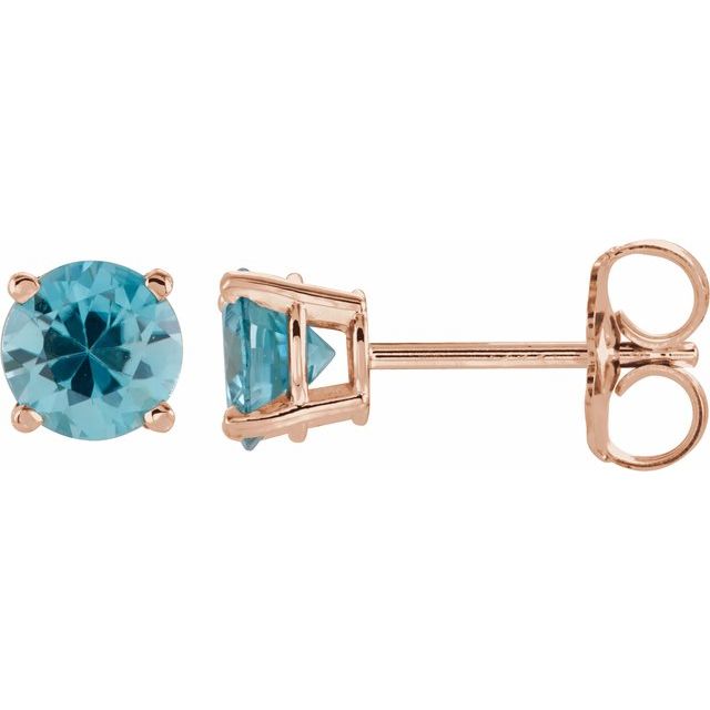 Natural Blue Zircon | Round | 5mm