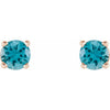 Natural Blue Zircon | Round | 4mm
