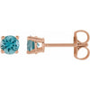 Natural Blue Zircon | Round | 4mm