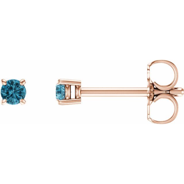 Natural Blue Zircon | Round | 2.5mm