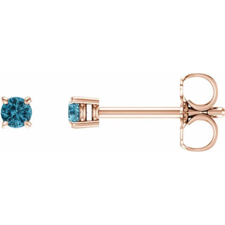 Natural Blue Zircon | Round | 2.5mm