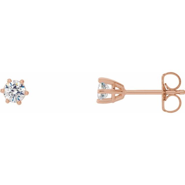 Natural Diamond | Round | 3.4mm :: 1/3 Ctw | Lab-Grown Diamond | Round | 3.4mm :: 1/4 Ctw