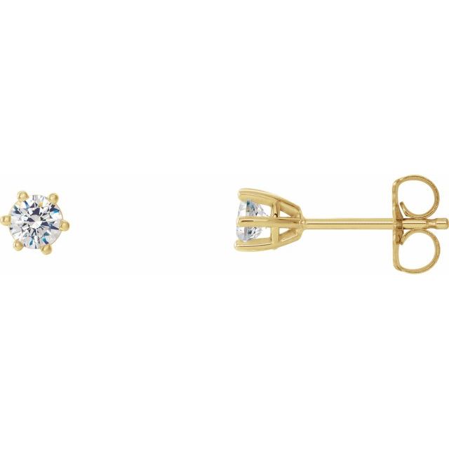 Natural Diamond | Round | 3.4mm :: 1/3 Ctw | Lab-Grown Diamond | Round | 3.4mm :: 1/4 Ctw