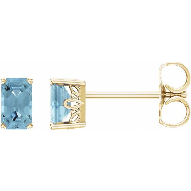Natural Aquamarine | Emerald | 5 x 3mm