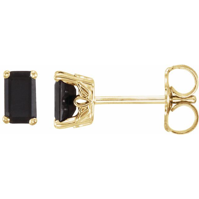 Natural Black Onyx | Emerald | 5 x 3mm