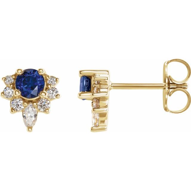Lab-Grown Blue Sapphire | Round | 3.5mm | Natural Blue Sapphire | Round | 3.5mm