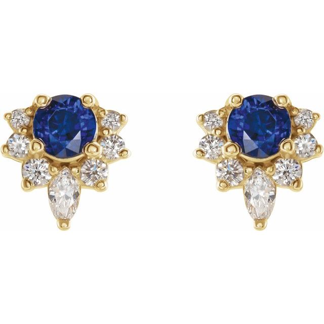 Lab-Grown Blue Sapphire | Round | 3.5mm | Natural Blue Sapphire | Round | 3.5mm
