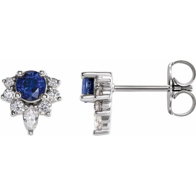 Lab-Grown Blue Sapphire | Round | 3.5mm | Natural Blue Sapphire | Round | 3.5mm