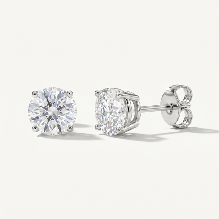 Lab-Grown Diamond | Round | 6.3mm :: 2 Ctw | Natural Diamond | Round | 6.3mm :: 2 Ctw