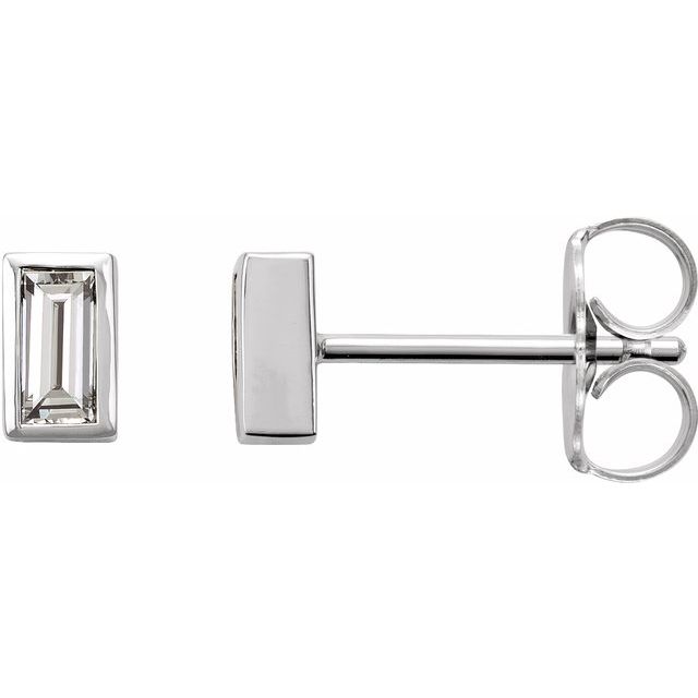 Natural Diamond | Straight baguette | 3 x 1.5mm :: 0.08 Ctw | Natural Diamond | Straight baguette | 4 x 2mm :: 1/5 Ctw
