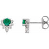 Lab-Grown Emerald | Round | 3.5mm | Natural Emerald | Round | 3.5mm