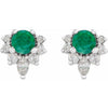 Lab-Grown Emerald | Round | 3.5mm | Natural Emerald | Round | 3.5mm