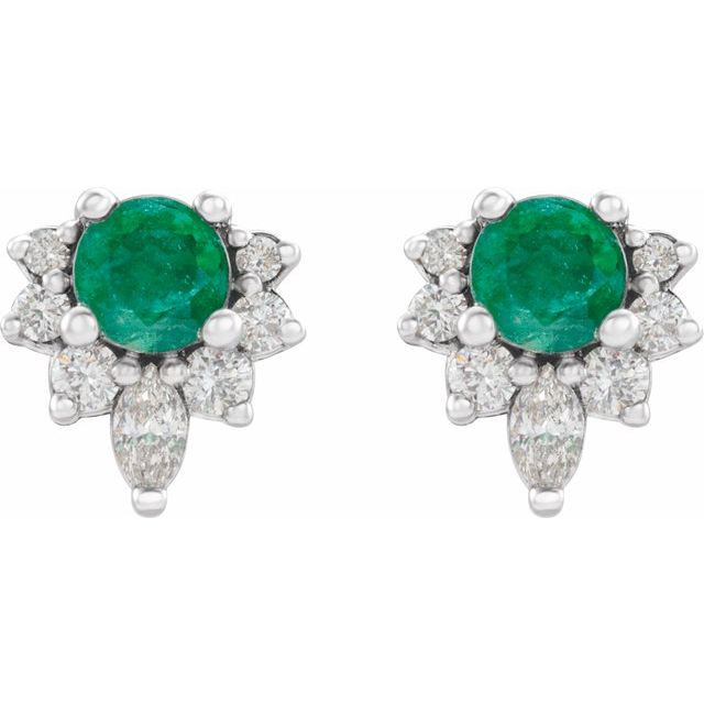 Lab-Grown Emerald | Round | 3.5mm | Natural Emerald | Round | 3.5mm