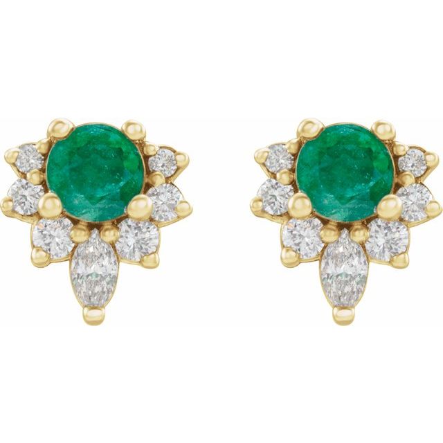 Lab-Grown Emerald | Round | 3.5mm | Natural Emerald | Round | 3.5mm