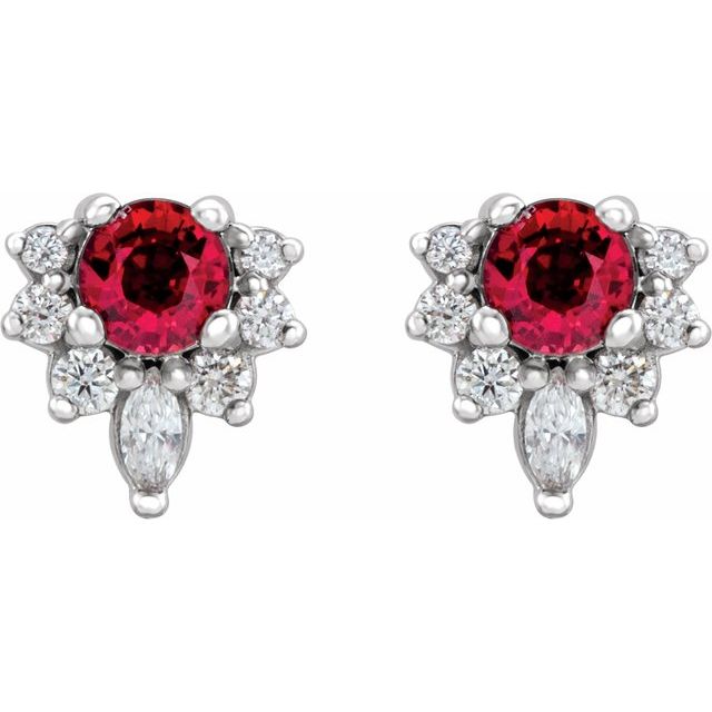 Lab-Grown Ruby | Round | 3.5mm | Natural Ruby | Round | 3.5mm