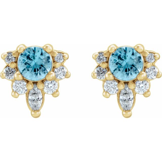 Natural Blue Zircon | Round | 3.5mm