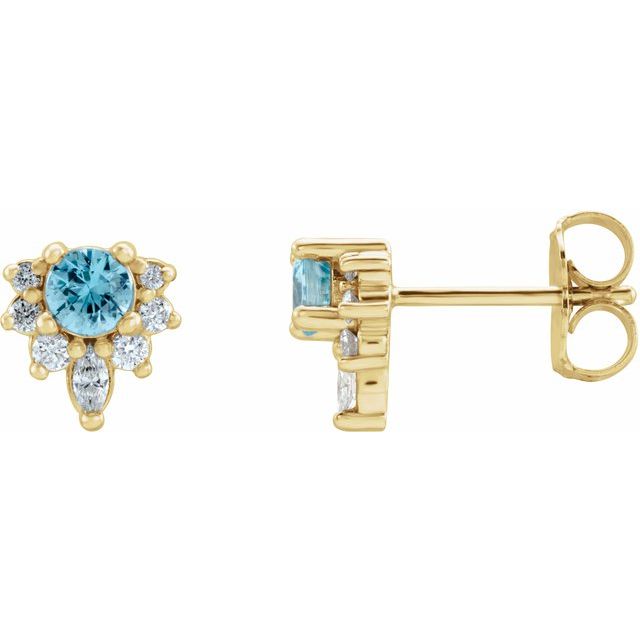 Natural Blue Zircon | Round | 3.5mm