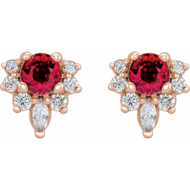 Lab-Grown Ruby | Round | 3.5mm | Natural Ruby | Round | 3.5mm