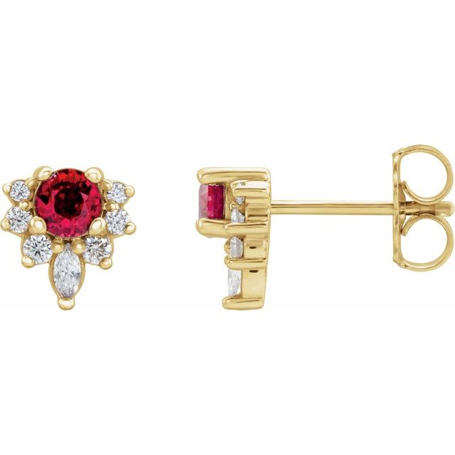 Lab-Grown Ruby | Round | 3.5mm | Natural Ruby | Round | 3.5mm