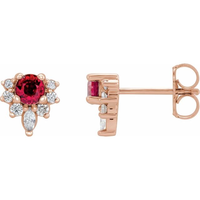 Lab-Grown Ruby | Round | 3.5mm | Natural Ruby | Round | 3.5mm