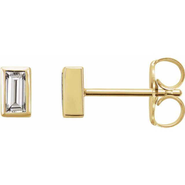 Natural Diamond | Straight baguette | 3 x 1.5mm :: 0.08 Ctw | Natural Diamond | Straight baguette | 4 x 2mm :: 1/5 Ctw