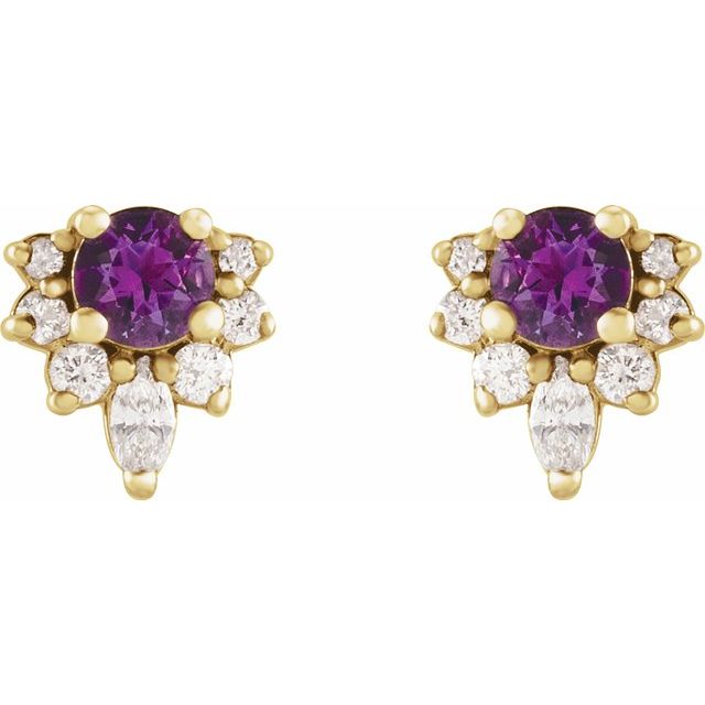 Natural Amethyst | Round | 3.5mm