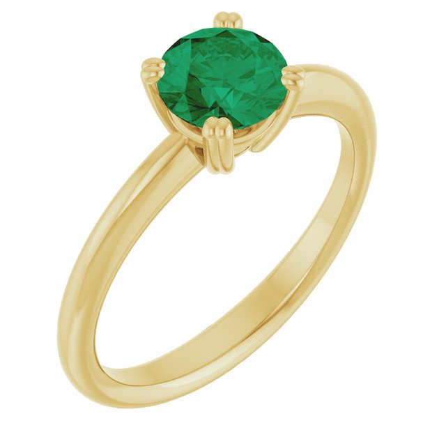 Lab-Grown Emerald | Round | 6mm