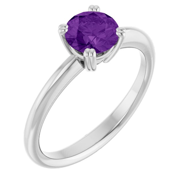 Natural Amethyst | Round | 6mm