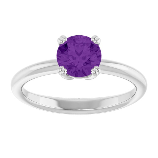 Natural Amethyst | Round | 6mm