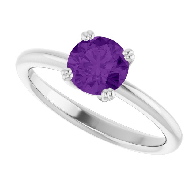 Natural Amethyst | Round | 6mm