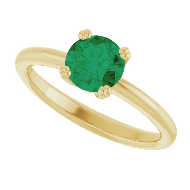 Lab-Grown Emerald | Round | 6mm
