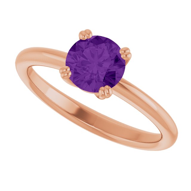 Natural Amethyst | Round | 6mm